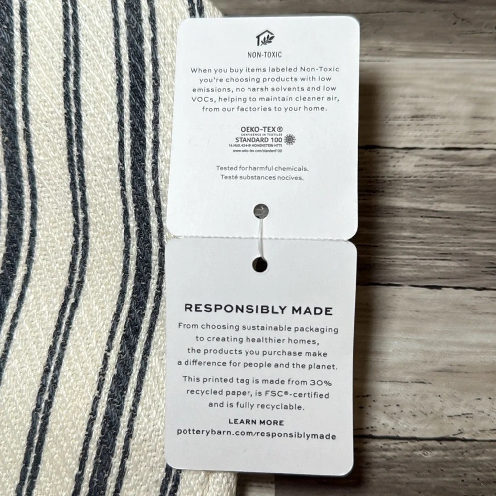 Pottery Barn note dry major